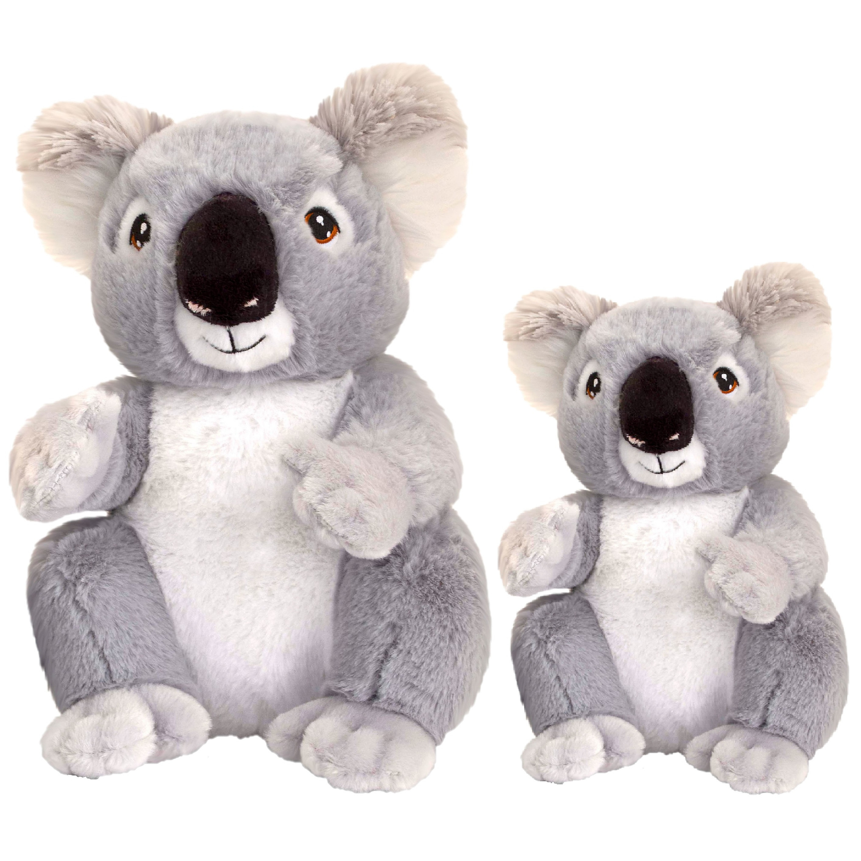 Keel Toys - Pluche knuffel dieren set 2x koala beertjes 18 en 26 cm -