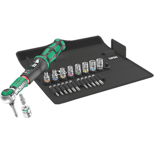 Wera Safe-Torque A 2 Set 1, 1/4" zeskant, 2-12 Nm, 23-delig draaimomentsleutel