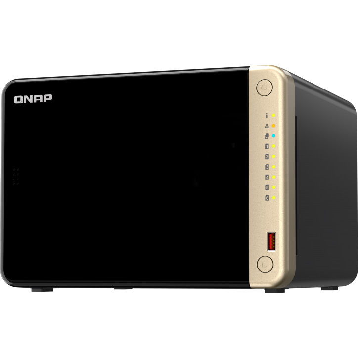 QNAP TS-664-4G 2x LAN, USB 2.0, USB 3.0, HDMI