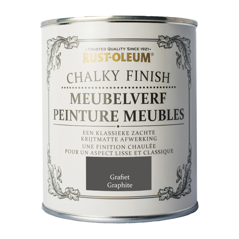 Meubelverf Rust-Oleum - grafiet - 750 ml