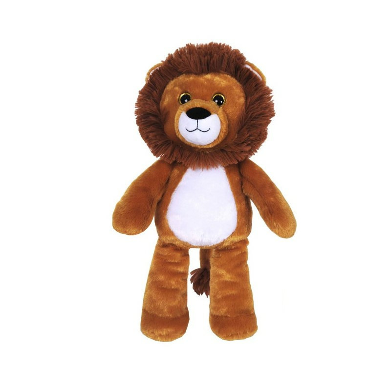 Knuffeldier Leeuw - dieren knuffels - pluche stof - 42 cm -