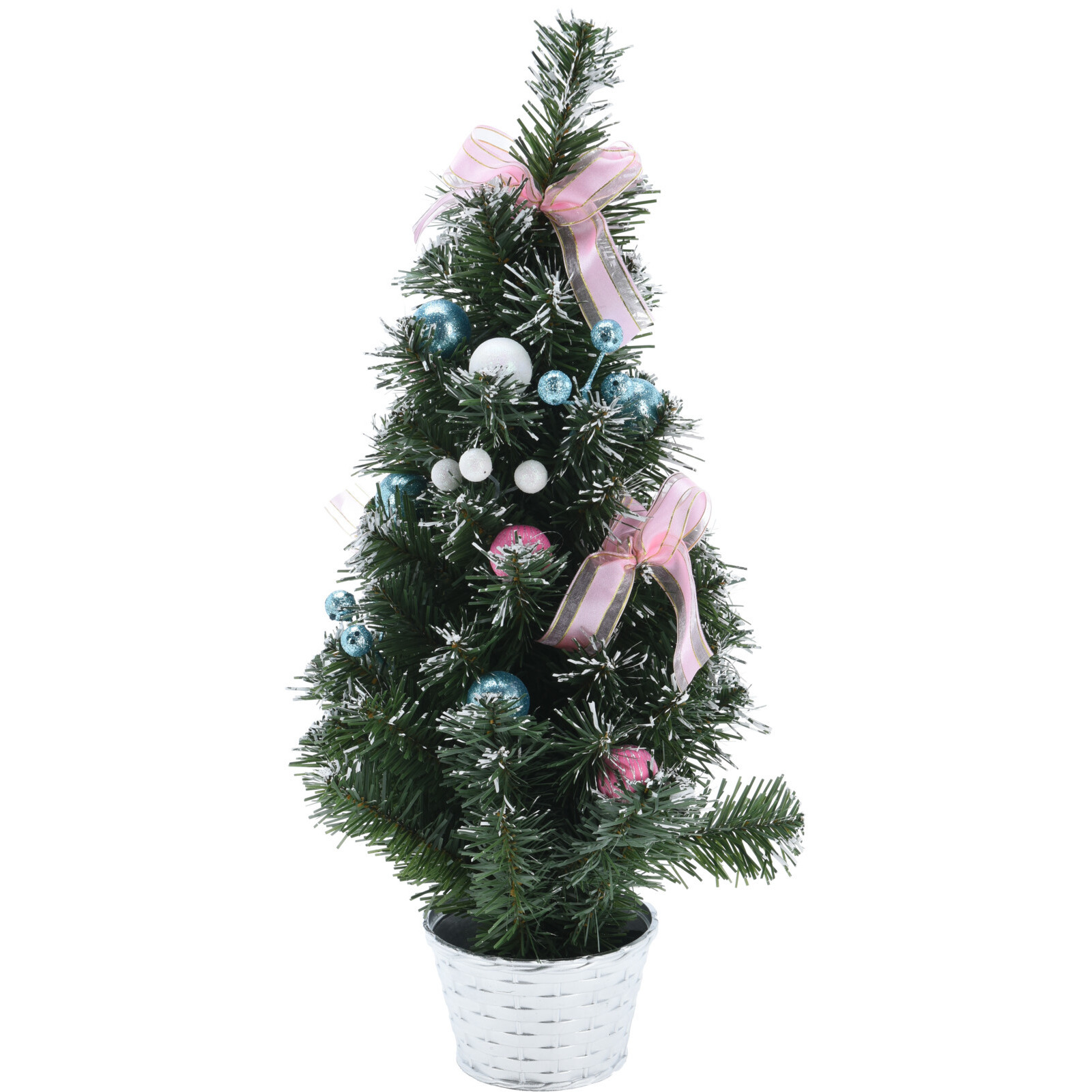 Kunstkerstboom - mini - inclusief versiering - kerstboom - 50 cm -