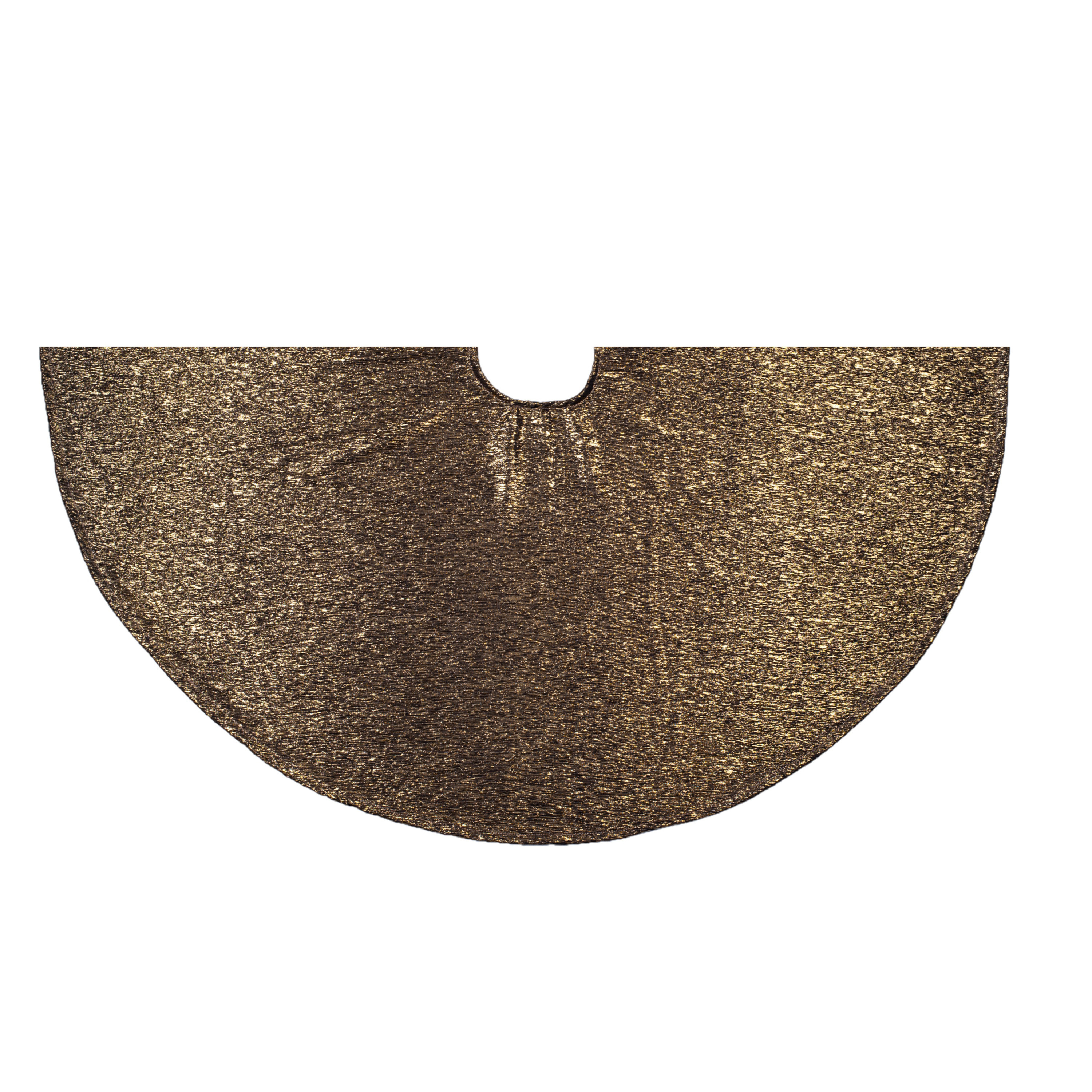 Kerstboomrok/kerstboom kleed glanzend goud 120 cm kerstversiering -