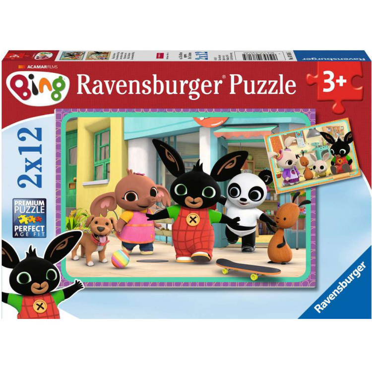 Ravensburger Bing's avonturen puzzel 2x 12 stukjes