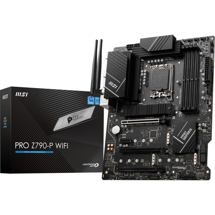 MSI PRO Z790-P WIFI moederbord RAID, 2.5 Gb-LAN, WLAN, BT, Sound, ATX