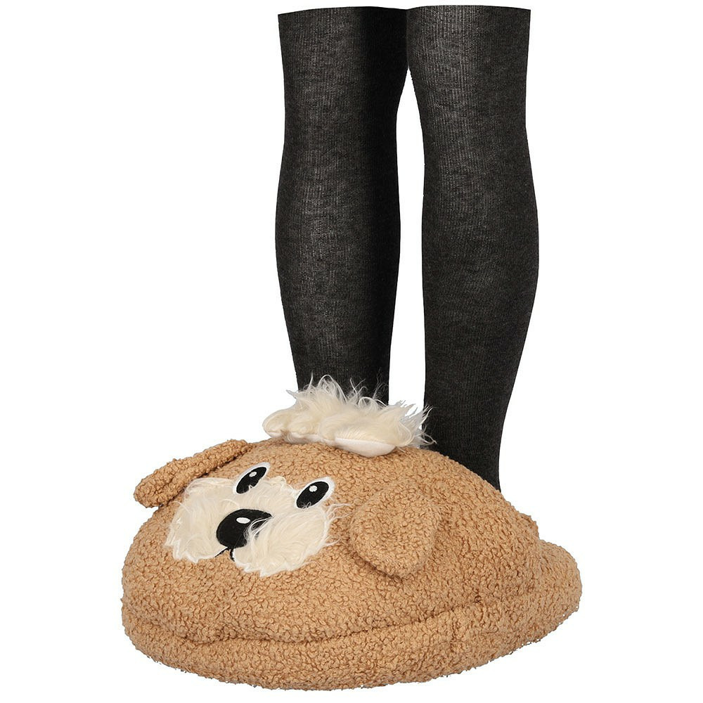 Grote voetenwarmer slof Terrier hond one size 30 x 27 cm One size -