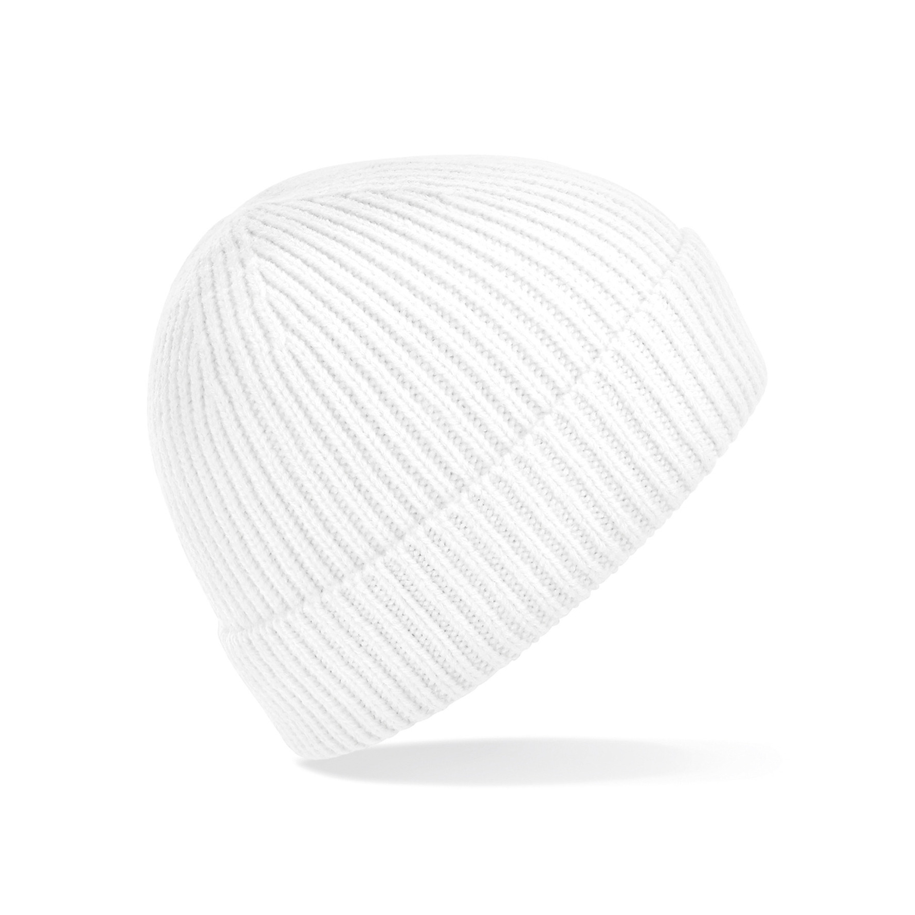 Wintermuts gebreide beanie wit voor volwassenen polyacryl -