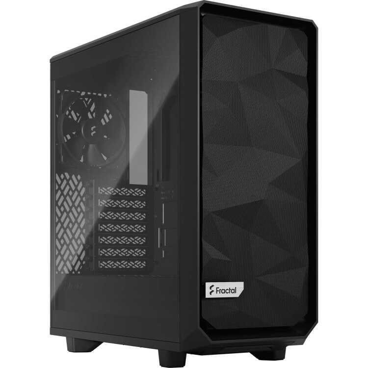 Fractal Design Meshify 2 Compact Lite Black TG Light tint tower behuizing USB 3.0, Window-kit