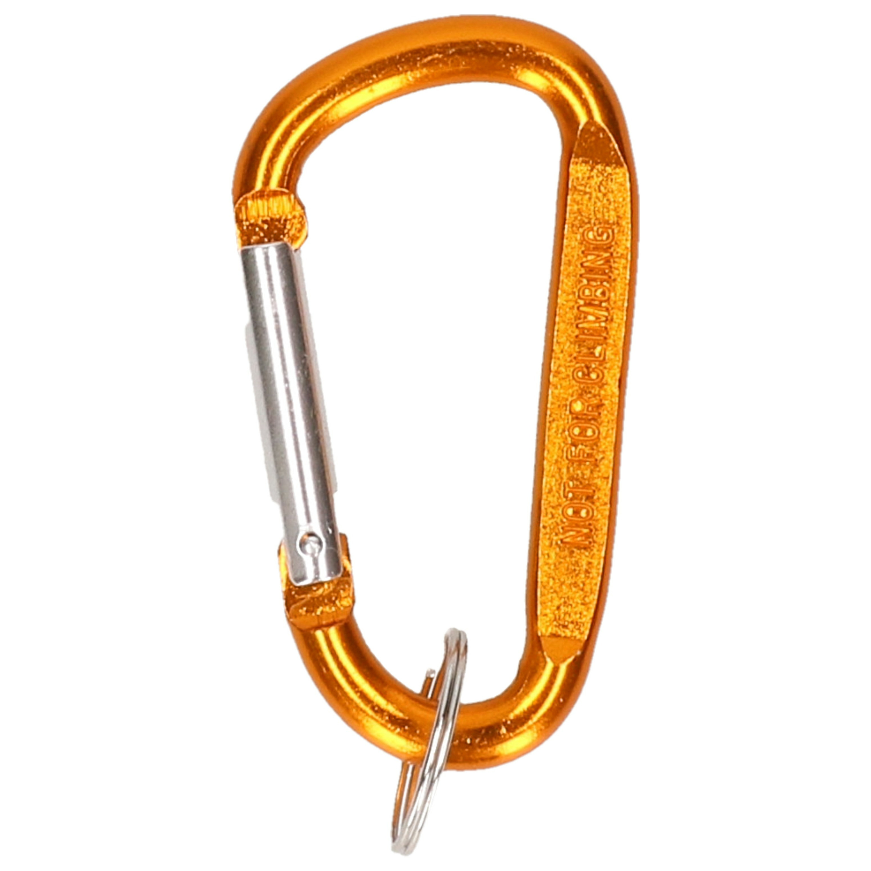 Karabijnhaak metaal goud 8 cm -