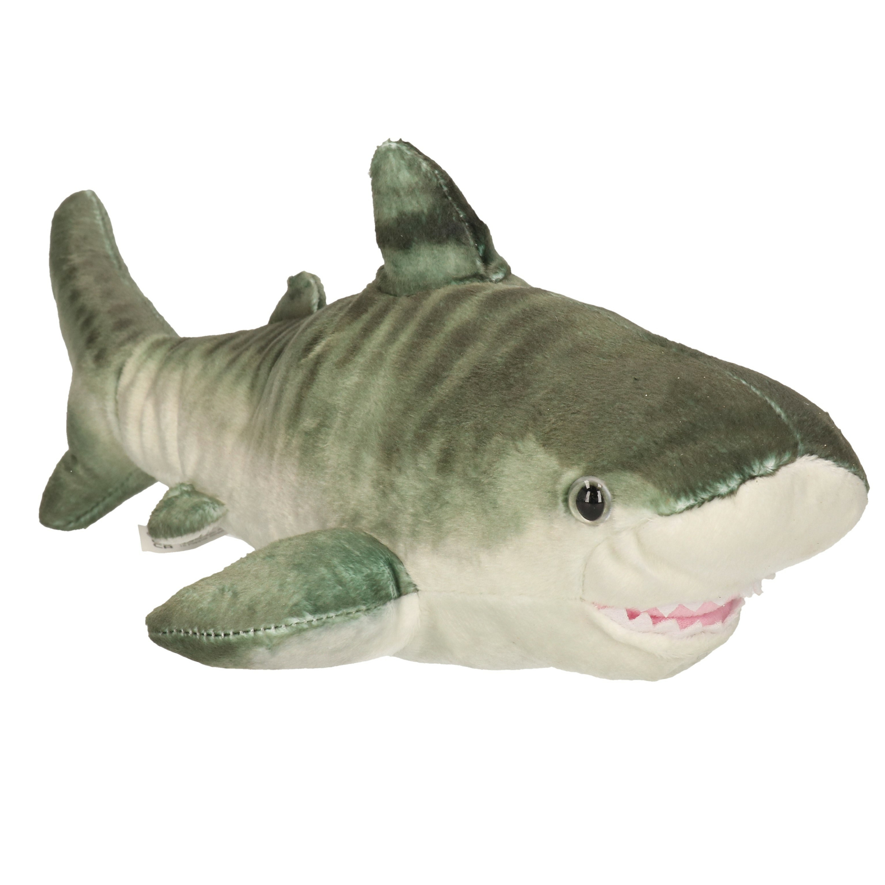 Wild Republic Tijgerhaai knuffel - haai - pluche - haaien knuffels - 35 cm -