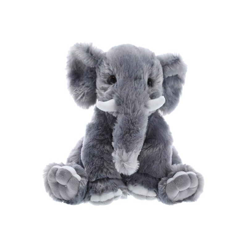 Pluche olifant dierenknuffel grijs 25 cm -