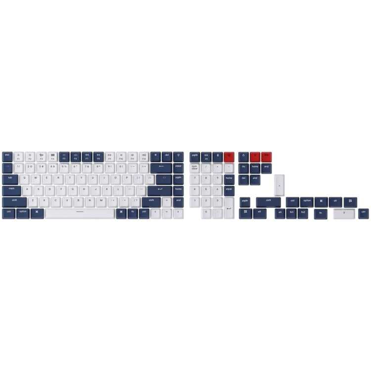 Keychron Double-Shot ABS Full Keycap-Set - Blue And White keycaps