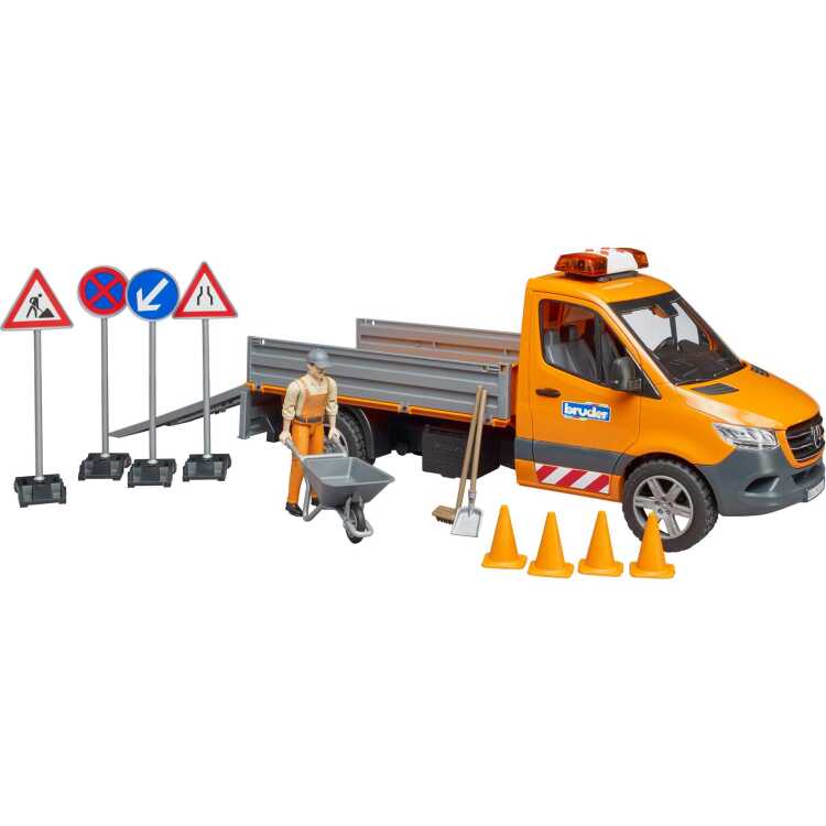 bruder MB Sprinter gemeentevoertuig met licht en geluid modelvoertuig 02677