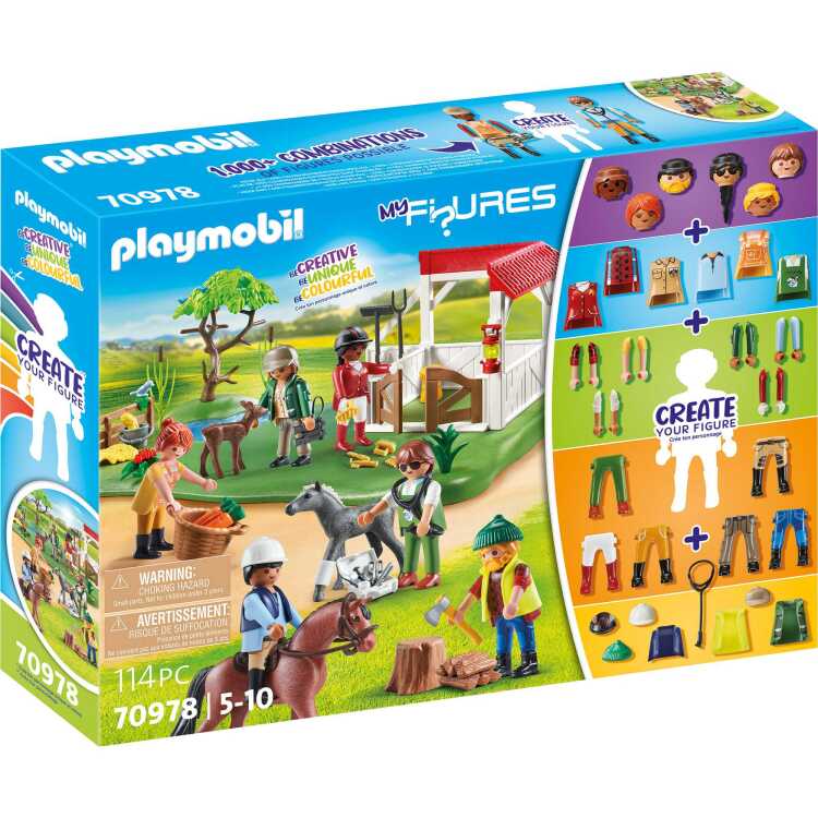 PLAYMOBIL Figures - My Figures: Paardenranch constructiespeelgoed 70978