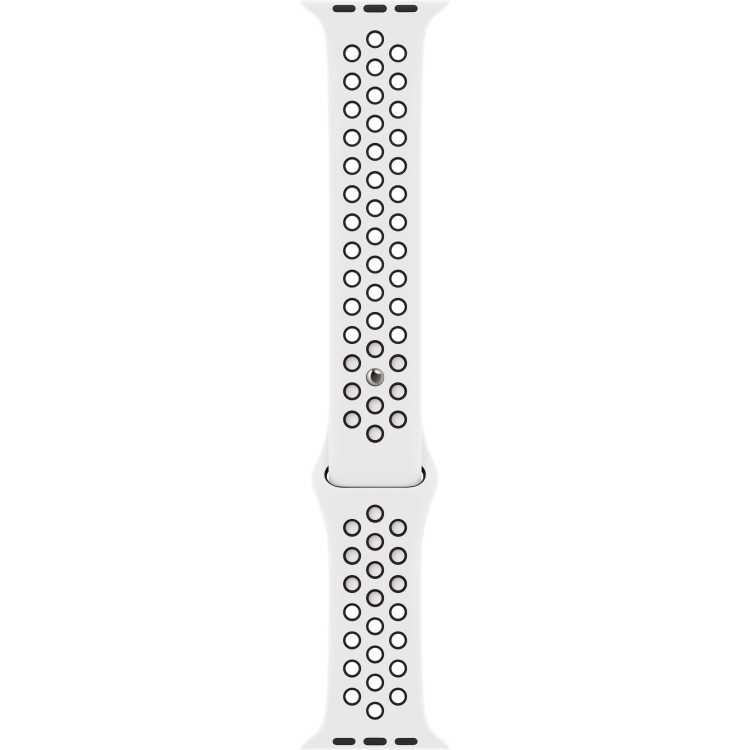 Apple Sportbandje van Nike - Summit White/zwart (45 mm) horlogeband