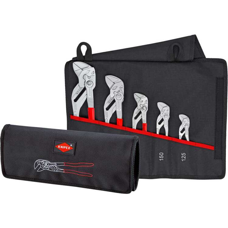 KNIPEX Sleuteltangenset 00 19 55 S4, 5-delig tangenset Incl. Roltas