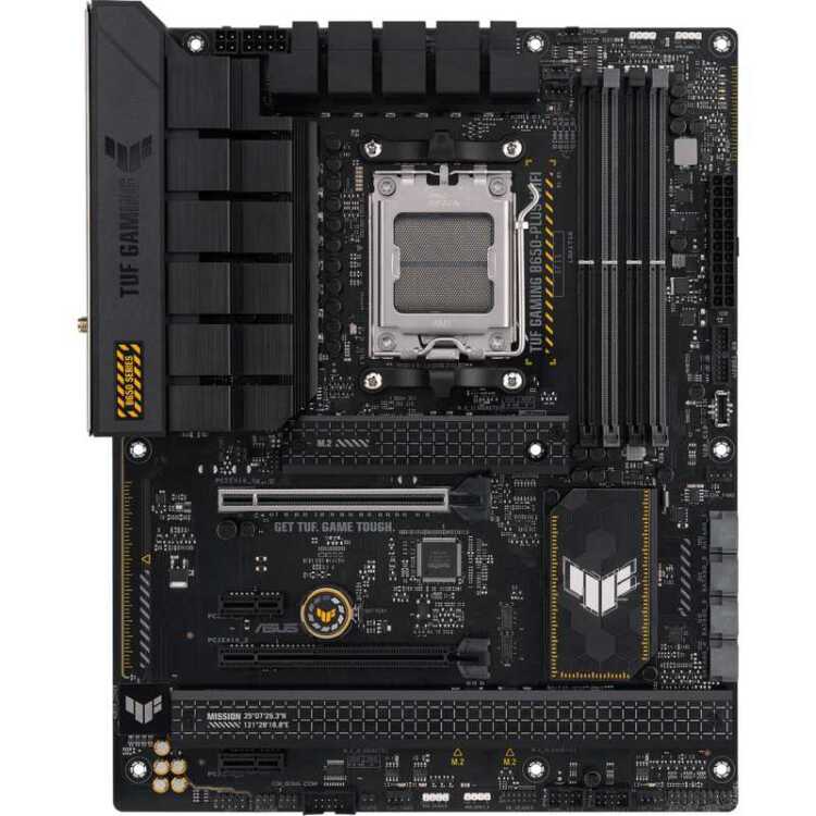ASUS TUF Gaming B650-PLUS WIFI moederbord RAID, 2.5Gb-LAN, Wi-Fi 6, BT 5.2, Sound, ATX
