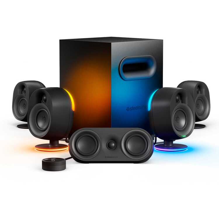 SteelSeries Arena 9 luidspreker Bluetooth, 3.5 mm jack connector, optische aansluiting