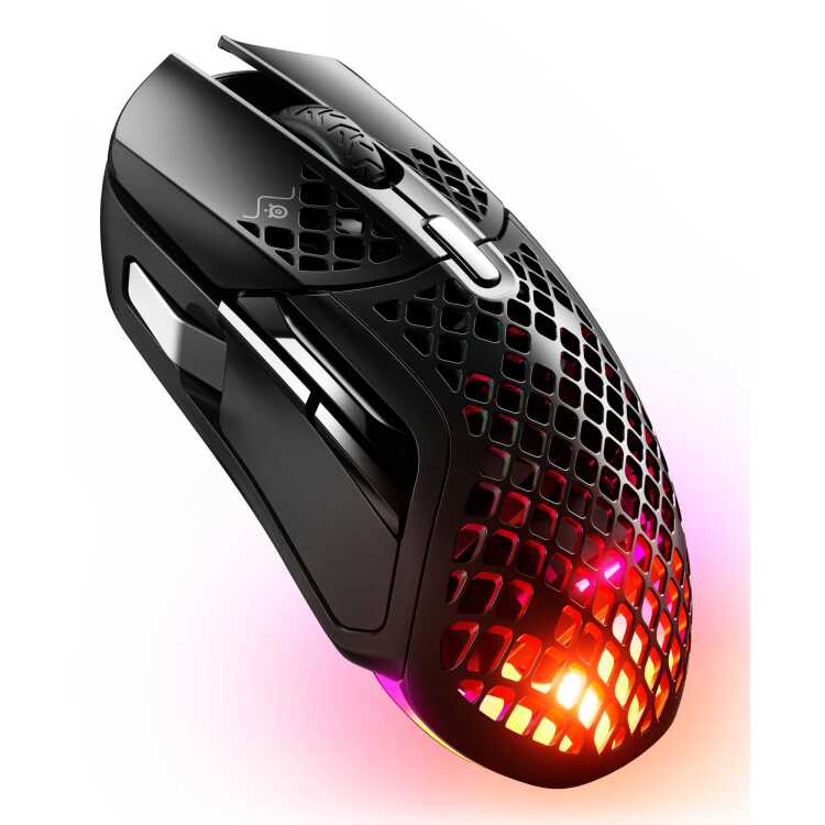 SteelSeries Aerox 5 Wireless gaming muis 100 - 18.000 CPI, RGB leds