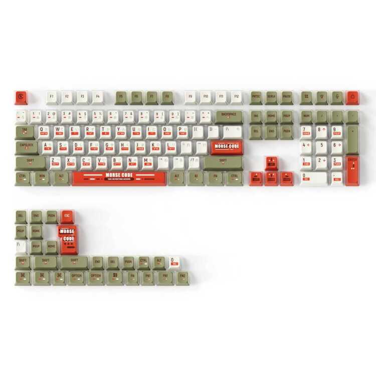 Keychron OEM Dye-Sub PBT Keycap-Set - Morse Code keycaps