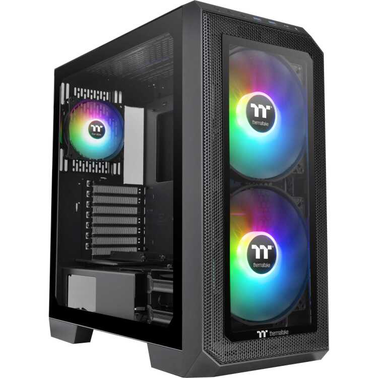 Thermaltake View 300 MX tower behuizing 2x USB-A 3.2 (5 Gbit/s), 1x USB-C 3.2 (10 Gbit/s), 1x Audio, Window-kit