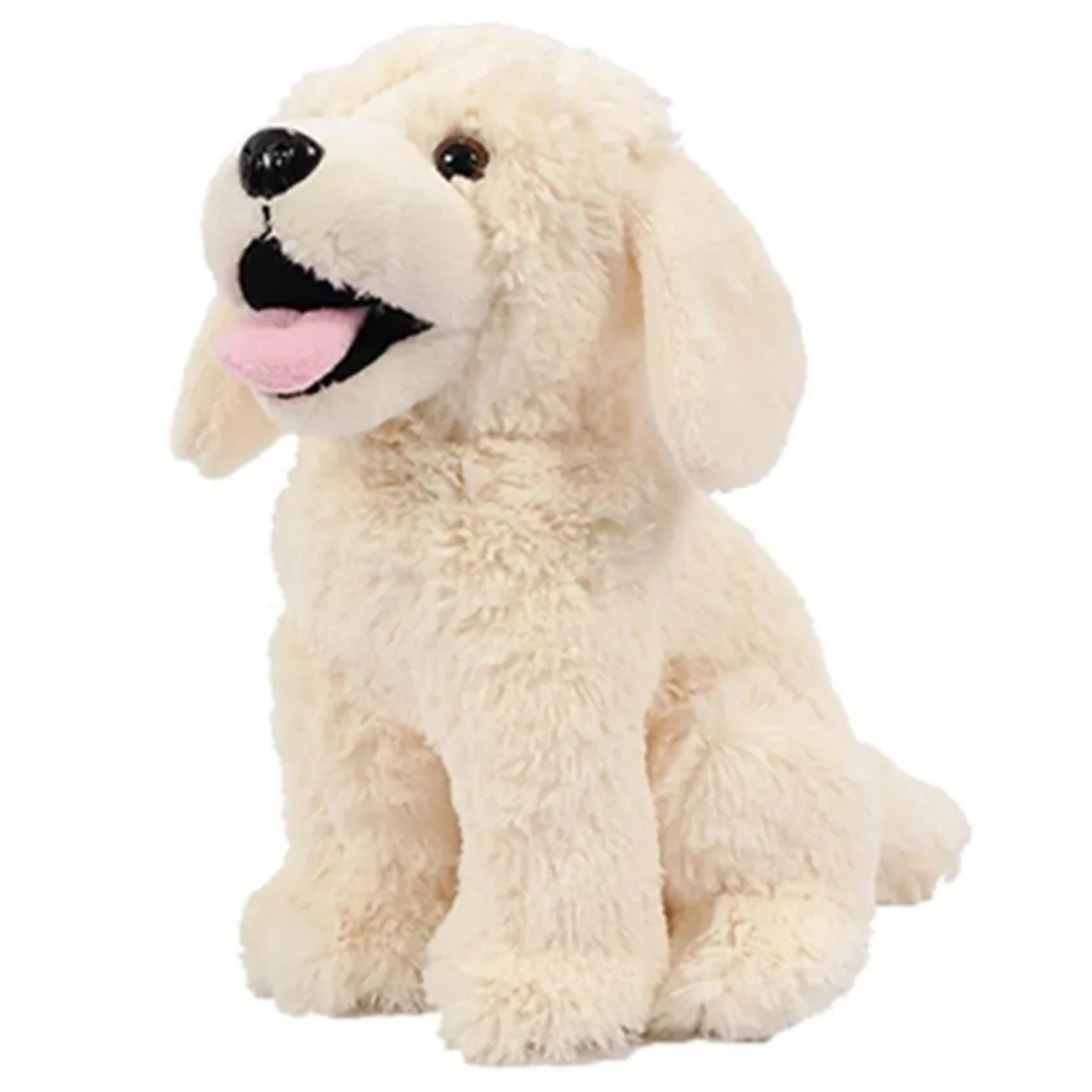 Honden knuffels- Labrador hond licht zittend 20 cm -
