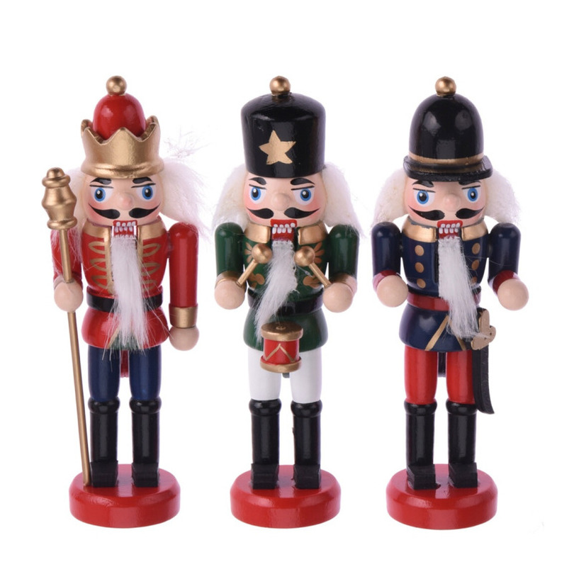 Christmas Decoration Kersthangers - notenkrakers - 3x - 12,5 cm -