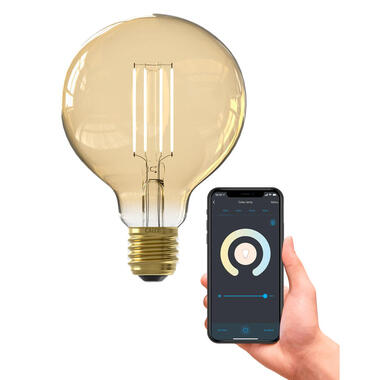 Calex Smart LED-globelamp - goudkleur - 7W - Leen Bakker