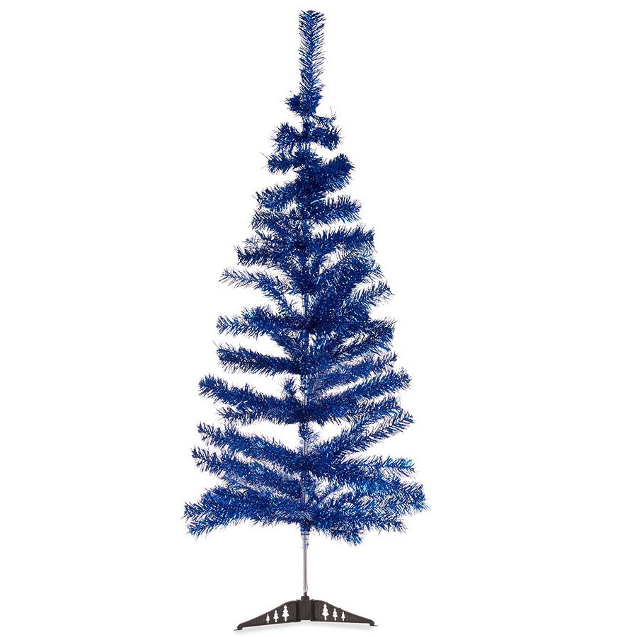 Kunst kerstboom - blauw - H120 cm - kunststof - kunstboom -