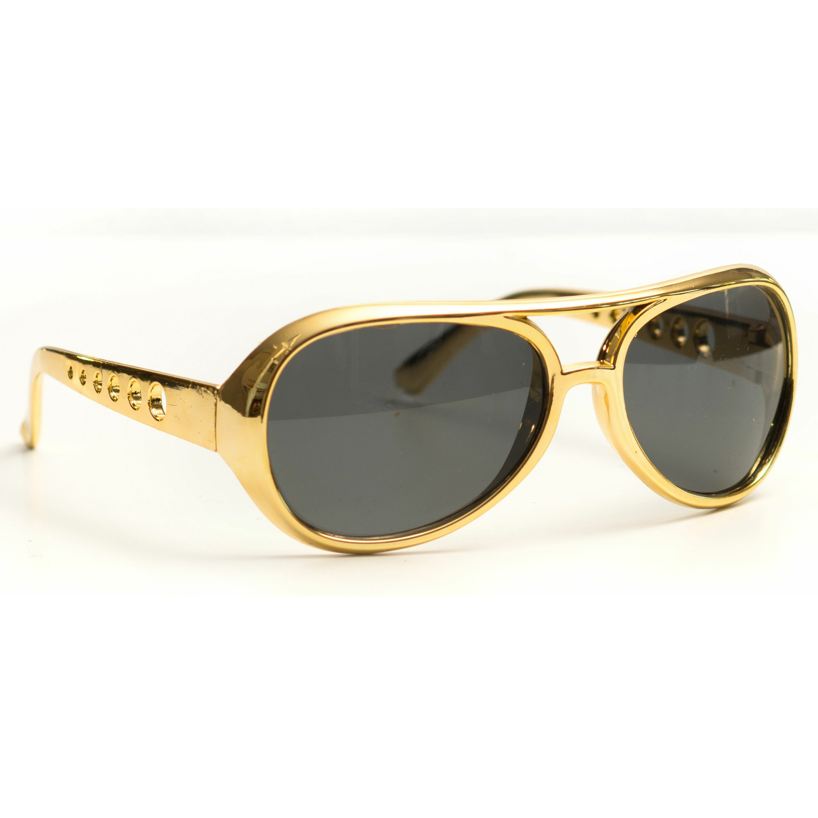 Party/verkleed bril - metallic goud -