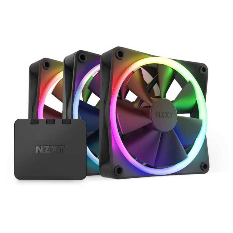 NZXT F120 RGB Triple Pack case fan 3 stuks, Incl. Controller