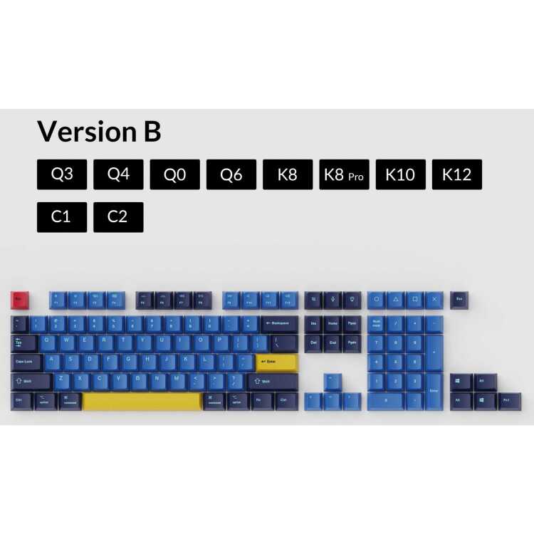 Keychron OEM Dye-Sub PBT Keycap-Set - Beach keycaps US-Layout (ANSI)