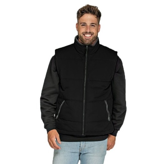 Basic bodywarmer zwart voor heren 3XL (58) -