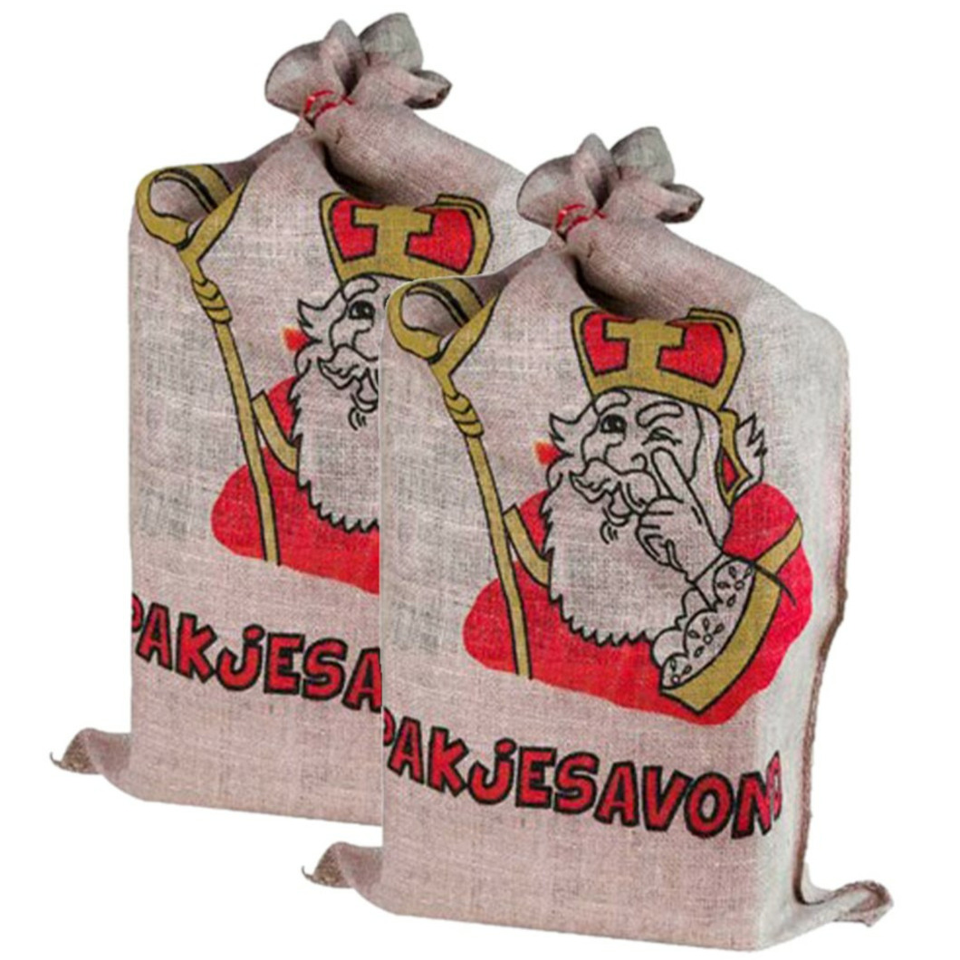 De zak van Sinterklaas - 2 stuks - Jute - 60 x 102 cm - Sint Nicolaas -