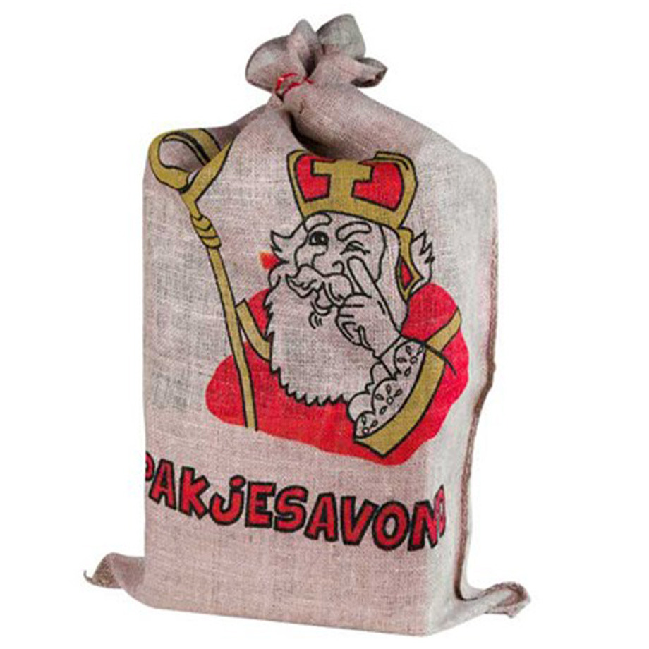 Jute zak voor Sinterklaas 60 x 102 cm -