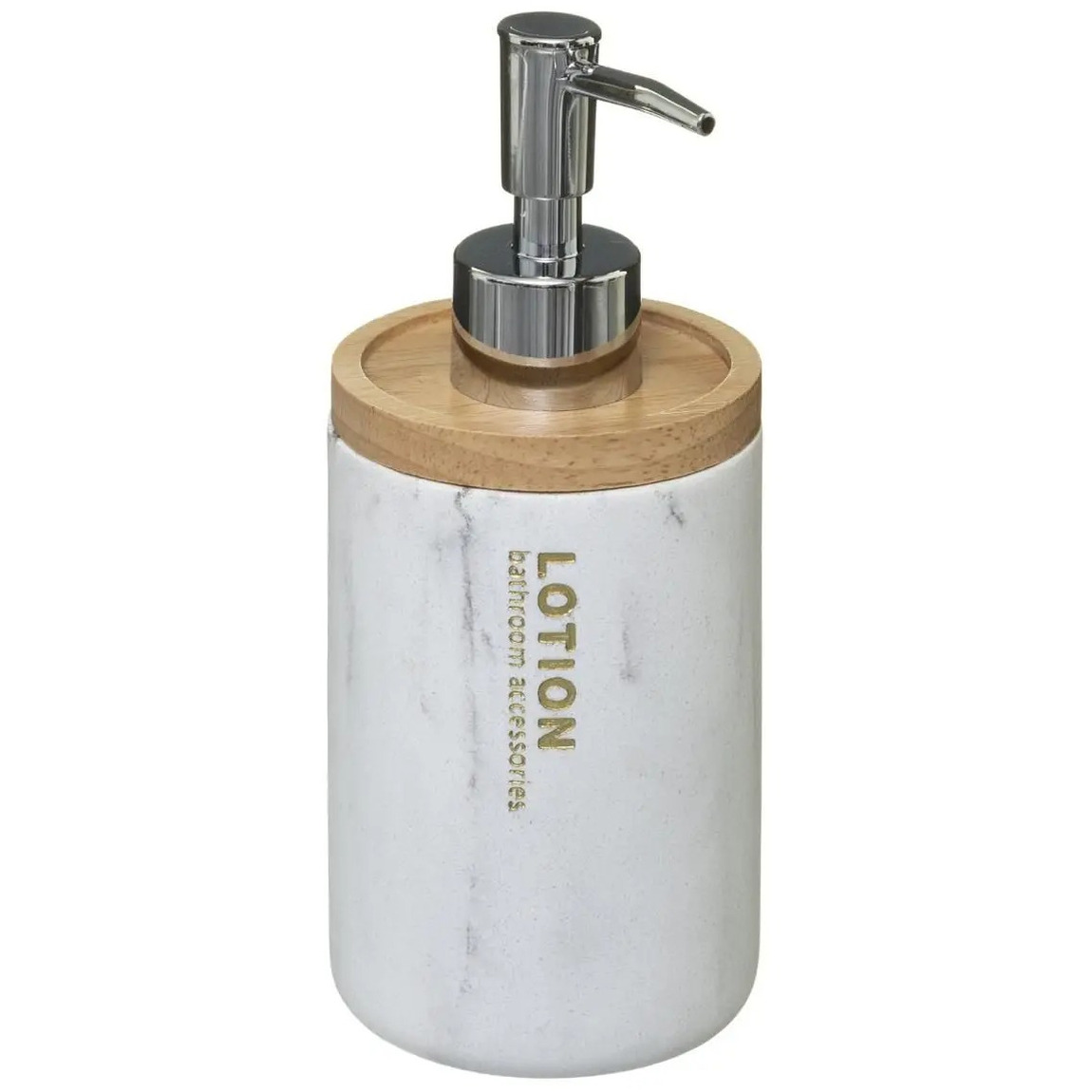 Zeeppompje/zeepdispenser - marmer - 272 ml -