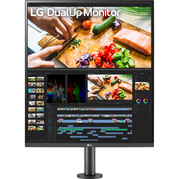 LG DualUp 28MQ780-B ledmonitor 2x HDMI, 1x DisplayPort, 3x USB-A, USB-C
