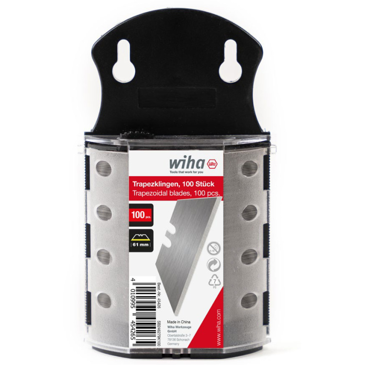 Wiha Reservemesjes dispenser Jackknife reservemes 100 stuks
