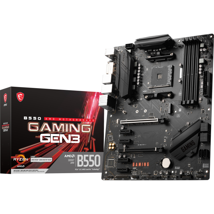 MSI B550 GAMING GEN3 moederbord RAID, Gb-LAN, Sound, ATX