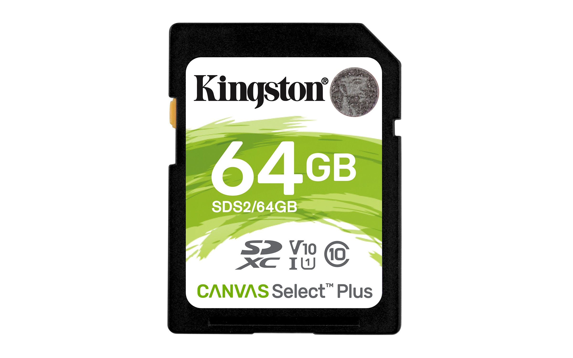 Kingston Canvas Select Plus SDHC 64GB SD-Kaart Zwart