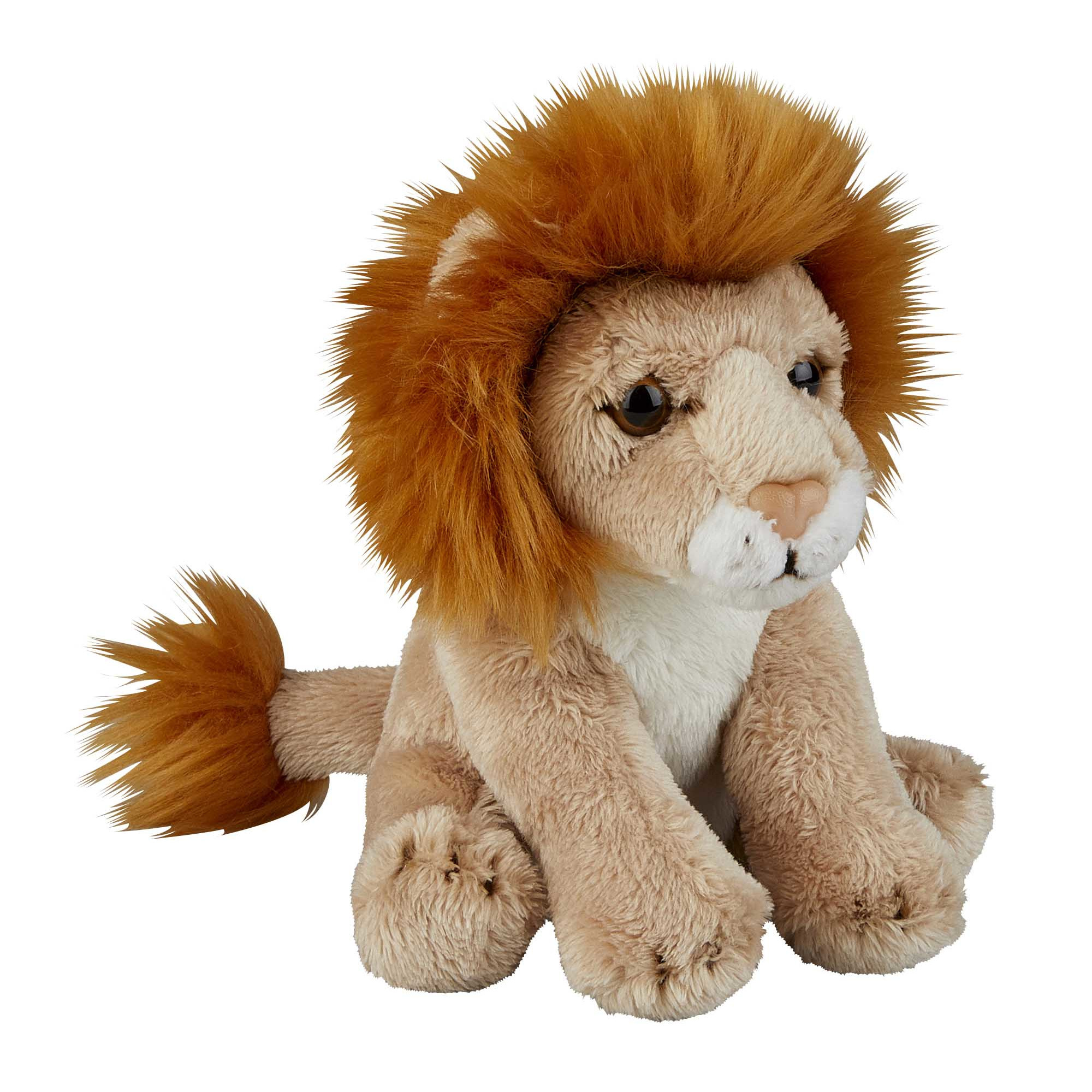Ravensden pluche knuffel dier Leeuw - 15 cm - Speelgoed leeuwen knuffels -
