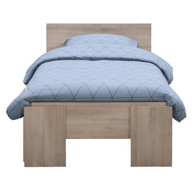 Bed Lyon - eikenkleur - 90x200 cm - Leen Bakker