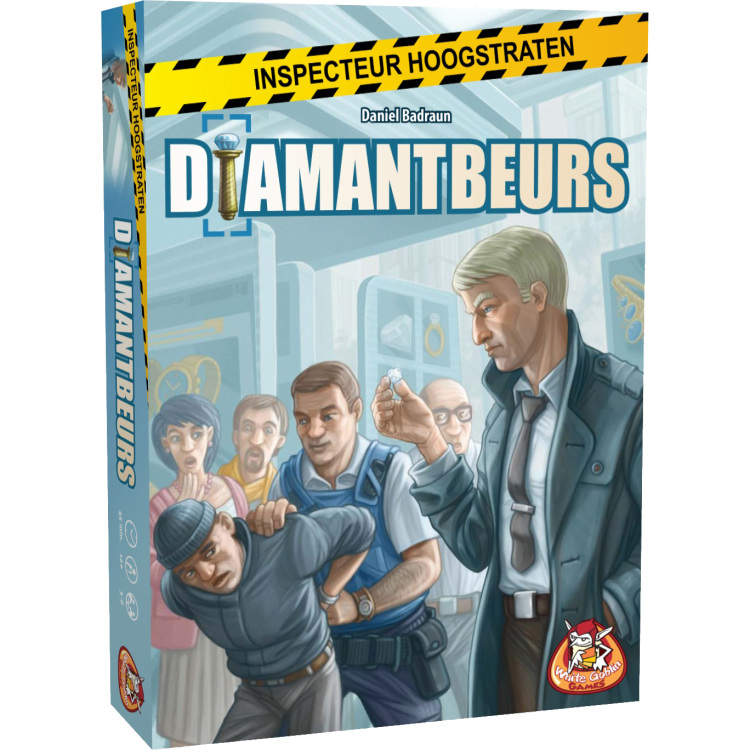 White Goblin Games Inspecteur Hoogstraten: Diamantbeurs kaartspel Nederlands, 3 - 6 spelers, 45 minuten, Vanaf 12 jaar