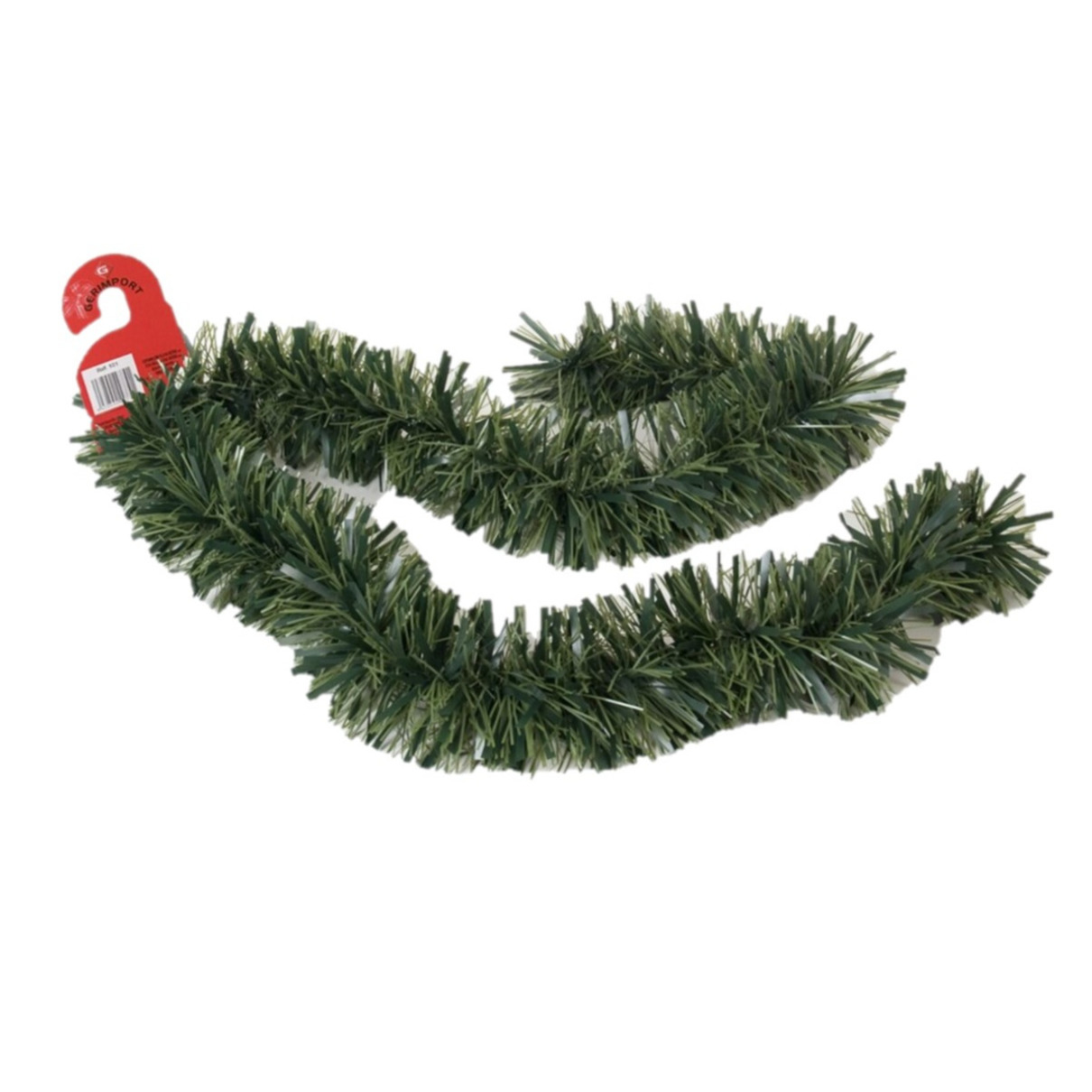 Kerstslingers - glitter groen - folie lametta - 180 x 12 cm - extra brede slinger/kerstboom versieri -