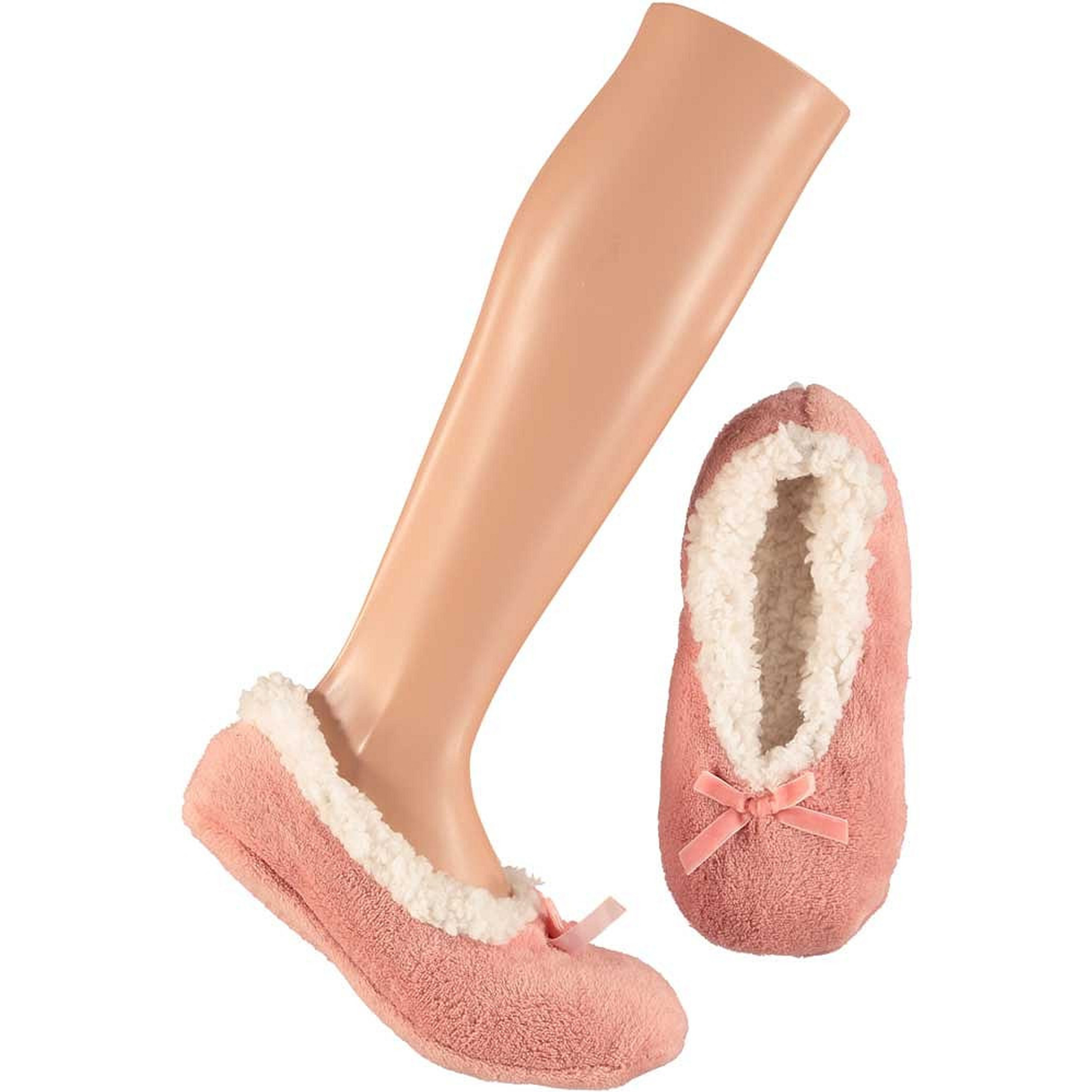 Lage dames sloffen/pantoffels roze maat 37-39 37/39 -