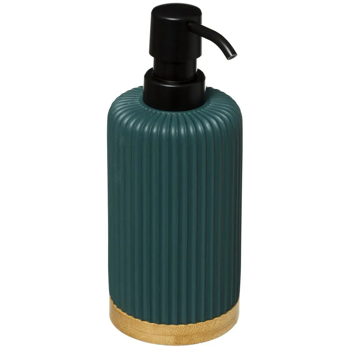 Zeeppompje/zeepdispenser - groen - 270 ml - kunststeen -