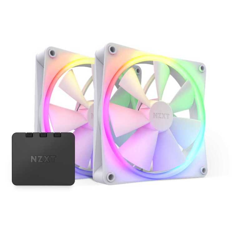 NZXT F140 RGB Twin Pack case fan 2 stuks, Incl. RGB & Fan Controller