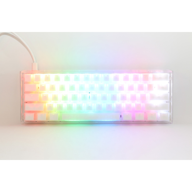 Ducky One 3 Mini Aura White toetsenbord 60%, ABS Double Shot, hot swap