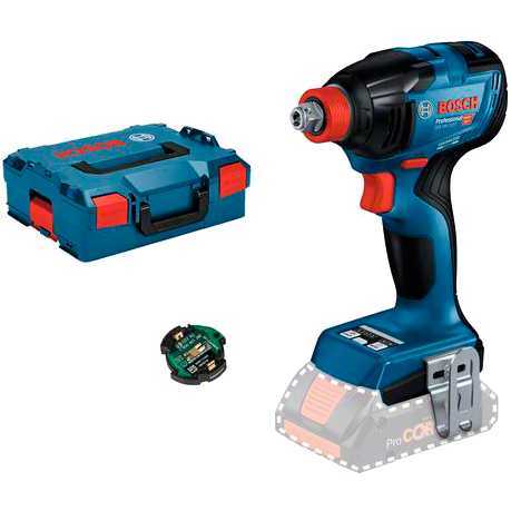 Bosch Slagmoersleutel GDX 18V-210 C Professional solo, 18Volt slagmoersleutel Bluetooth module, Accu en oplader niet inbegrepen, in L-BOXX