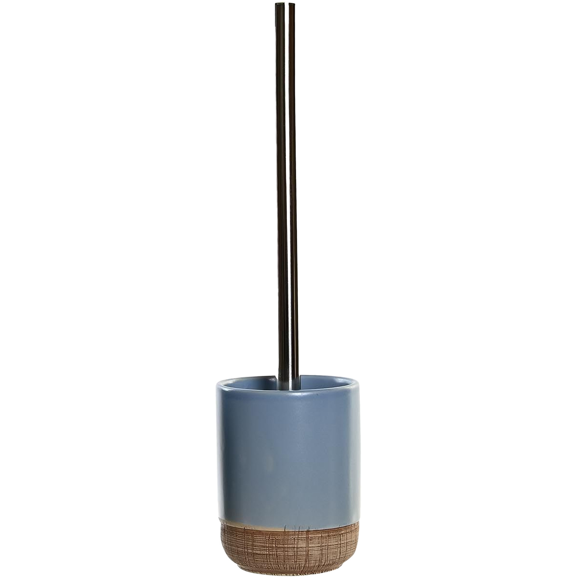 Toiletborstel met houder polystone korenblauw 35 cm -